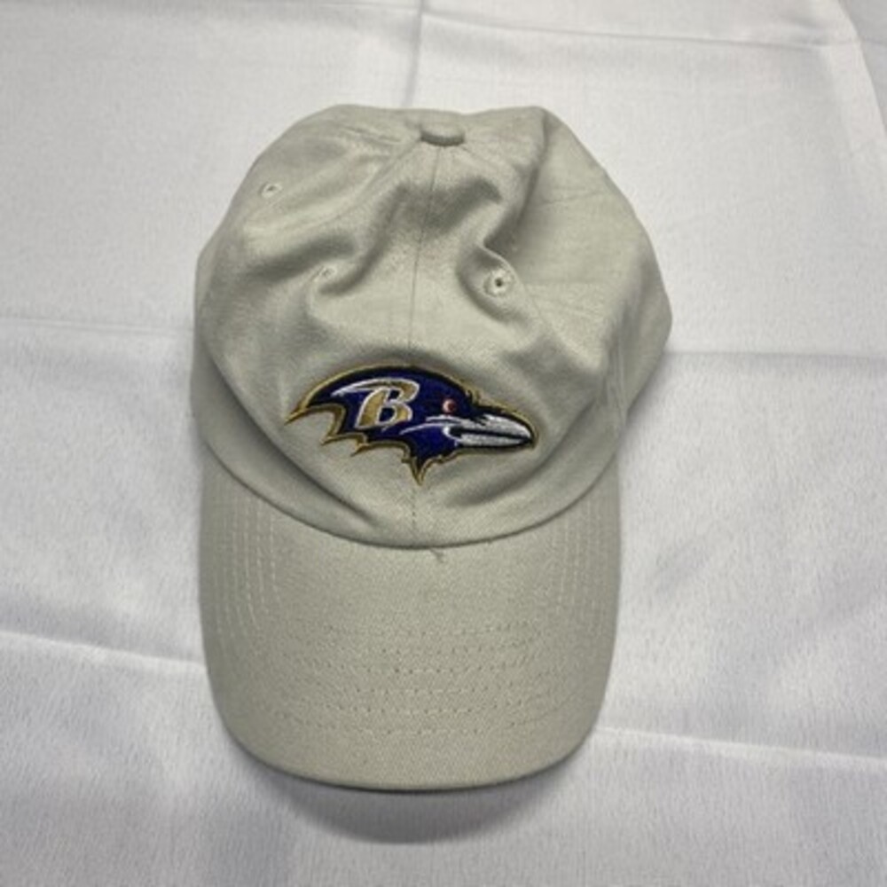Baltimore Ravens NFL Embroidered Adjustable Beige Baseball Cap